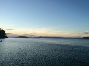 Sunset fro Jones Island